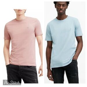 All Saints Tonic Crew Neck Slim Ramskull T-Shirt Bundle Size XL